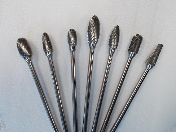 Cast Iron Burrs extended shank